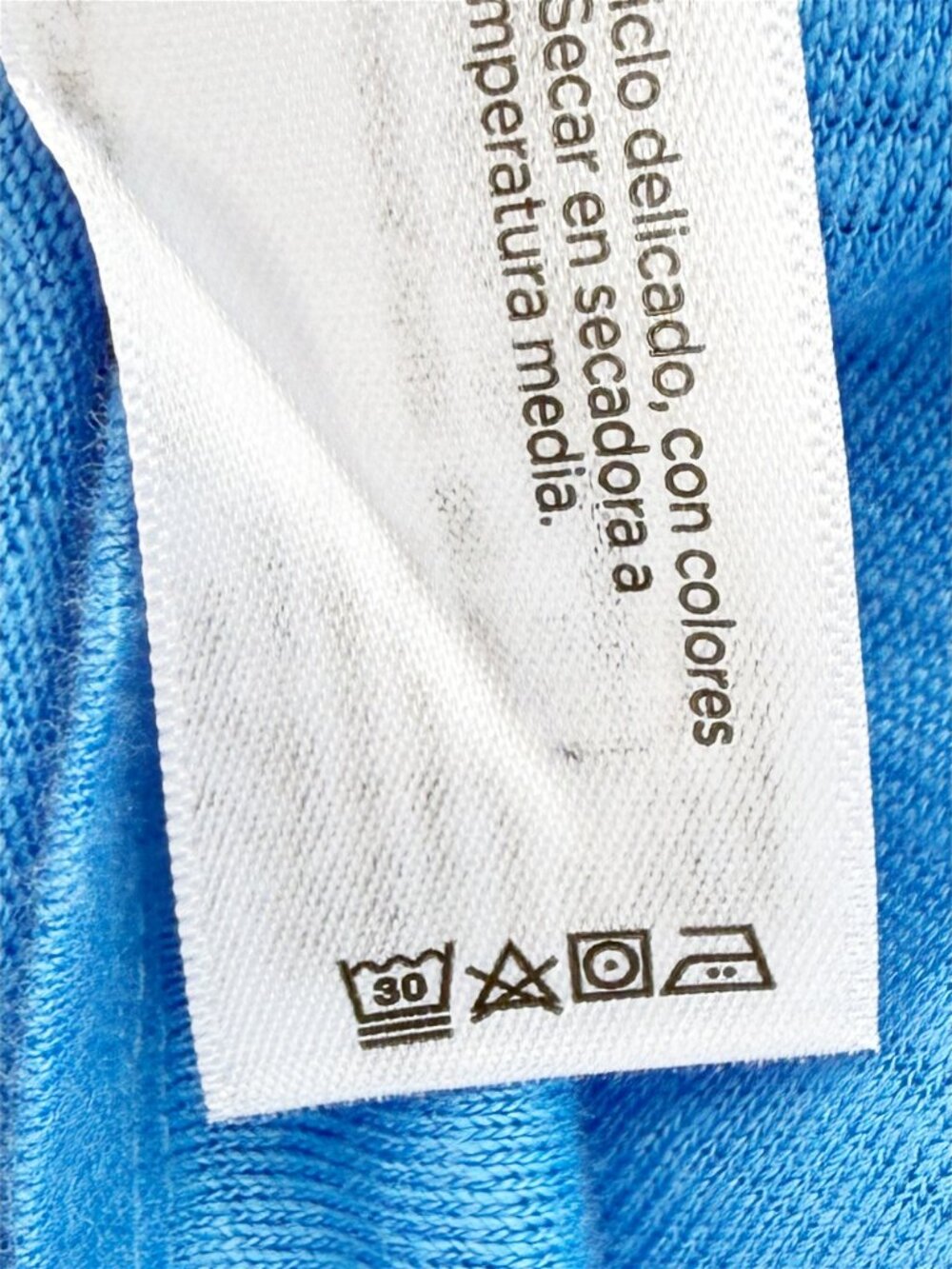 EILEEN FISHER Organic Linen Jersey LSV Tee Easy Fit, Basic Length Azure M - Picture 6 of 7